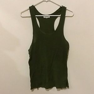 Olive green tank top